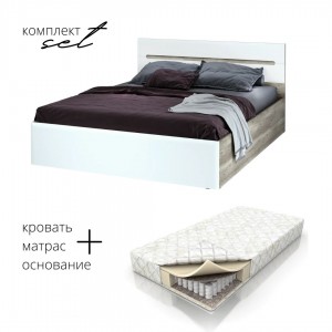 Кровать Наоми КР-11 160х200 с матрасом BFA в комплекте