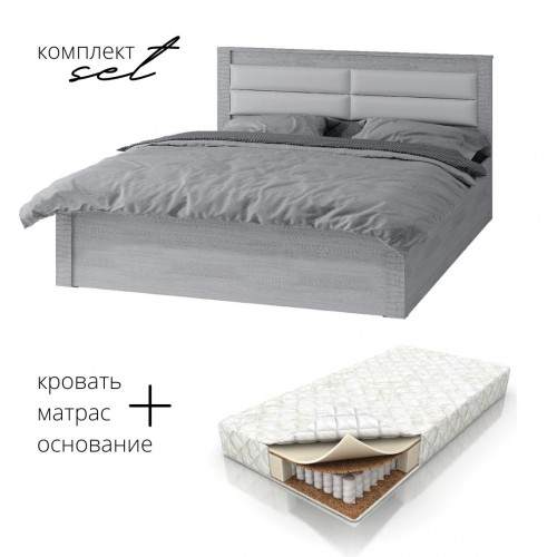 Кровать Монако КР-16 160х200 с матрасом BSA в комплекте