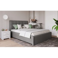 Кровать с латами Касабланка 140х200, серый