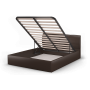 Кровать Ривьера 1600 с подъемным механизмом экокожа Лесмо brown