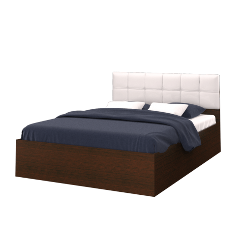 Кровать Селена 900 с подъемным механизмом венге цаво/экокожа vega white