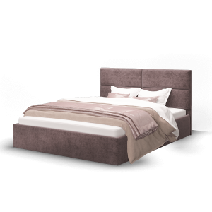 Кровать Сити 1400 с подъемным механизмом серо-фиолетовый