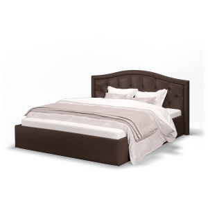 Кровать Стелла 1200 с подъемным механизмом экокожа Лесмо brown