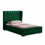Кровать Франческа с подъемным механизмом 160x200 зеленая
