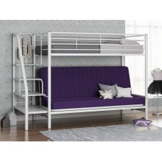 Двухъярусная металлическая кровать с диваном Мадлен-3