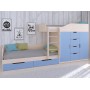 Двухъярусная кровать Астра 6 со шкафом и ящиками РВ-Мебель