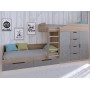 Двухъярусная кровать Астра 6 со шкафом и ящиками РВ-Мебель