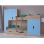 Двухъярусная кровать ЛЕО со шкафами РВ-Мебель