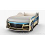 Кровать машинка Ауди мини полиция с матрасом ВиВера мебель
