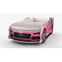 Кровать машинка Ауди мини розовая с матрасом ВиВера мебель