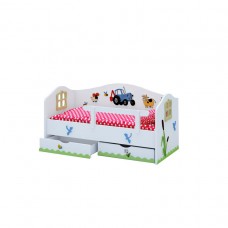 Кровать Веселый Трактор для детей от 3-х лет