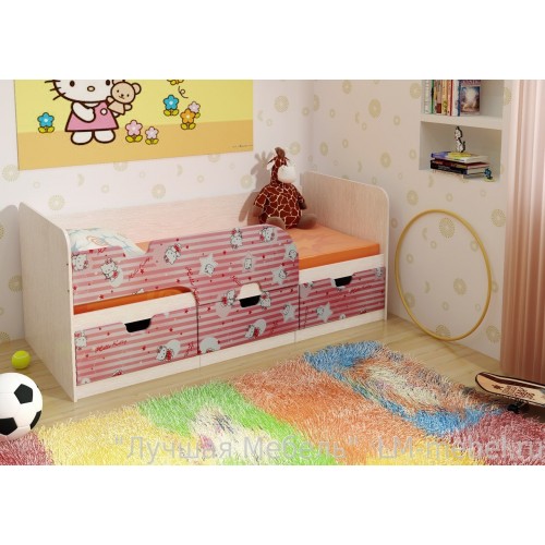 Кровать детская Минима Hello Kitty Хеллоу Китти