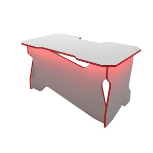 Геймерский стол белый с подсветкой РВ Мебель