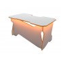 Геймерский стол белый с подсветкой РВ Мебель