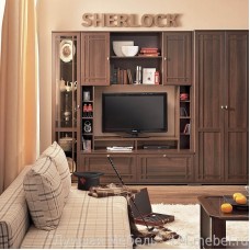 Шкаф стеллаж МЦН Sherlock 1 (Орех шоколадный)