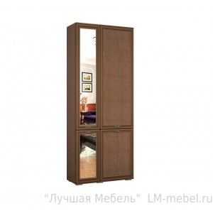 Шкаф комбинированный с зеркалом Ливорно ЛШ-9 (Орех донской)