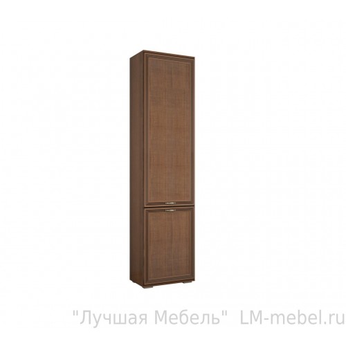 Шкаф пенал с выдвижной штангой Ливорно ЛШ-2 Орех донской