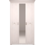 Шкаф для платья и белья трехдверный с зеркалом Афродита 06